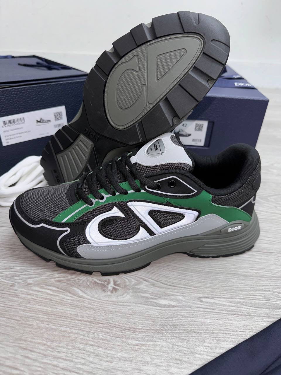 D B30 Mesh Grey Green Black