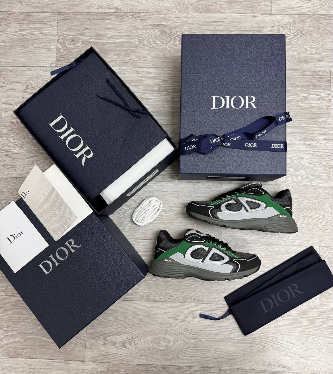 D B30 Mesh Grey Green Black